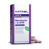 Natrol Melatonin + 5 HTP Advanced Sleep 60 เม็ด สูตรใหม่ หลับง่าย ยาวและผ่อนคลาย